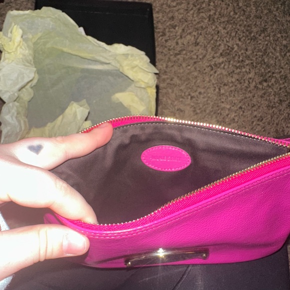 Mulberry Pink Clutch with Silver Details (C257) - Picture 4 of 4